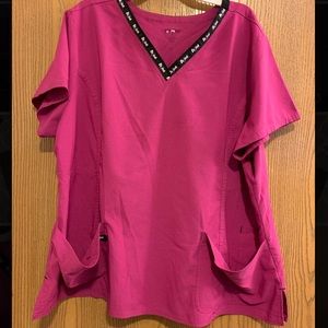 3X Pink and Gray Scrubs